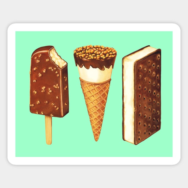 Ice Cream Novelties Sticker by KellyGilleran